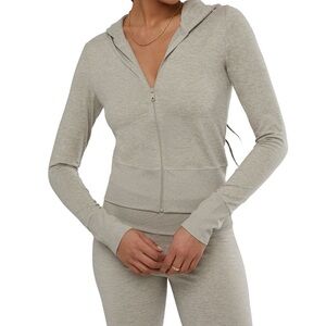 WeWoreWhat Fitted Zip-up Hoodie